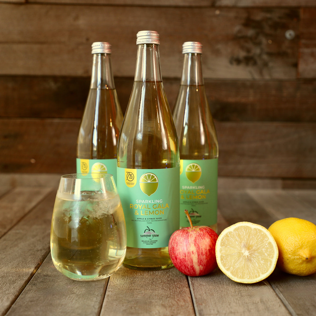 Royal Gala & Lemon Sparkling Juice 750ml (6 pack)