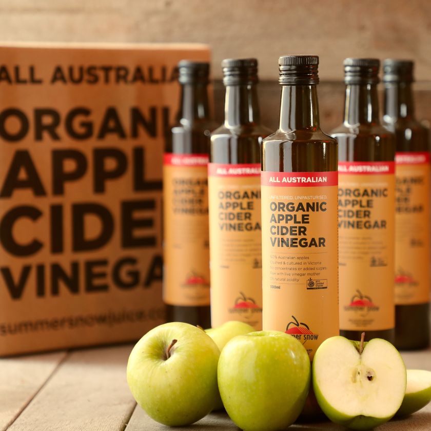 Summer Snow Juice Organic Apple Size Vinegar