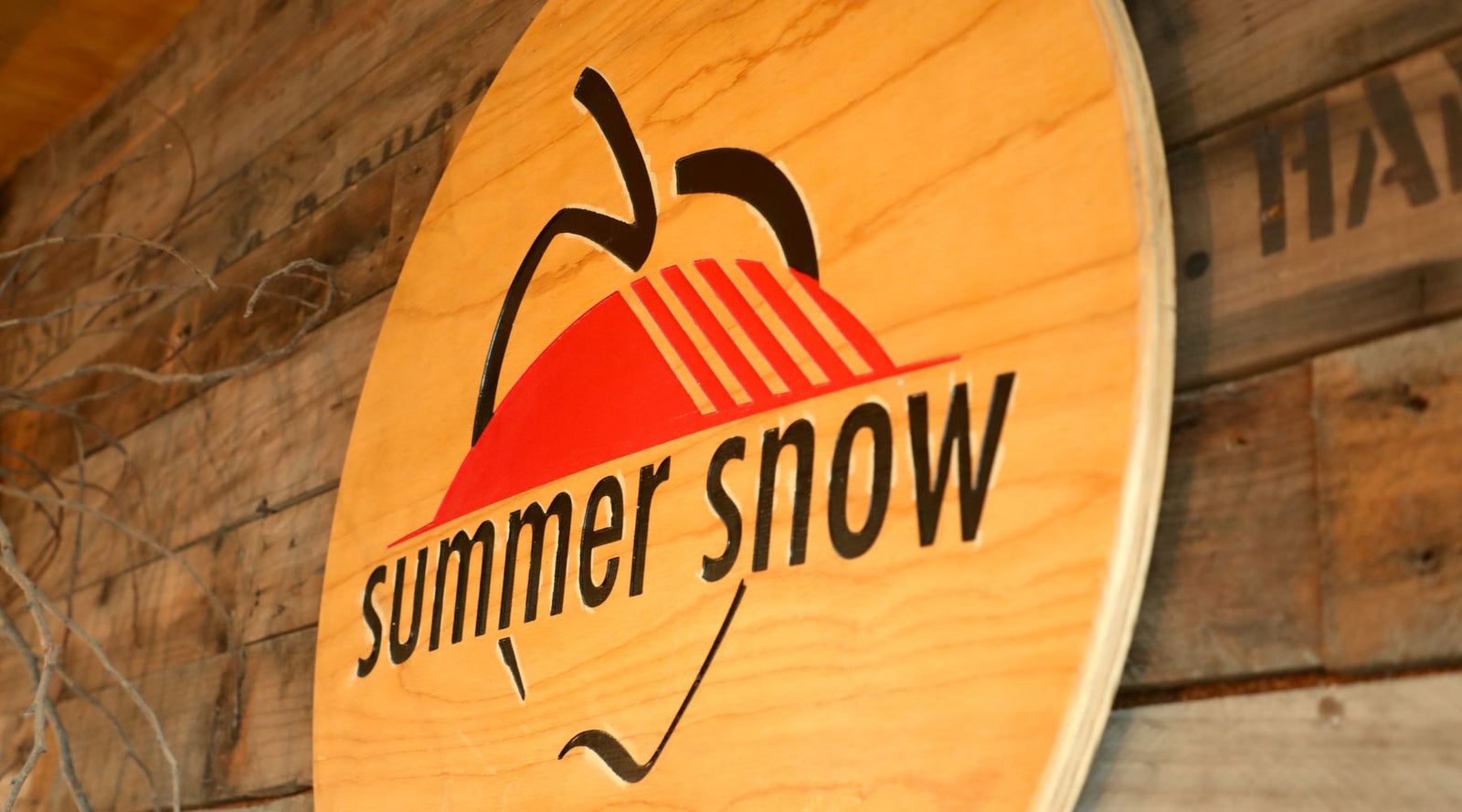 Summer Snow Juice: Logo Wooden Board