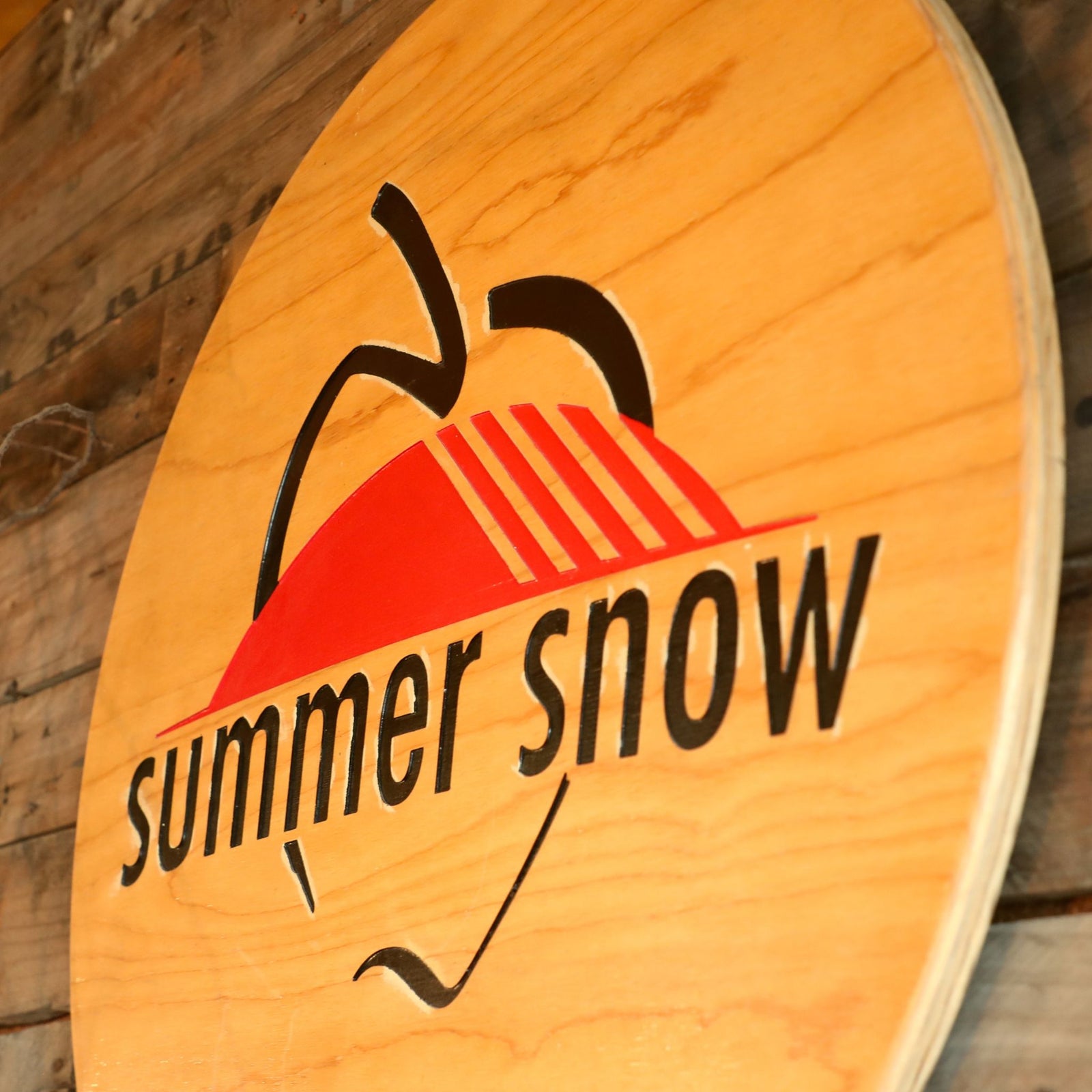 Summer Snow Juice: Logo Wooden Board