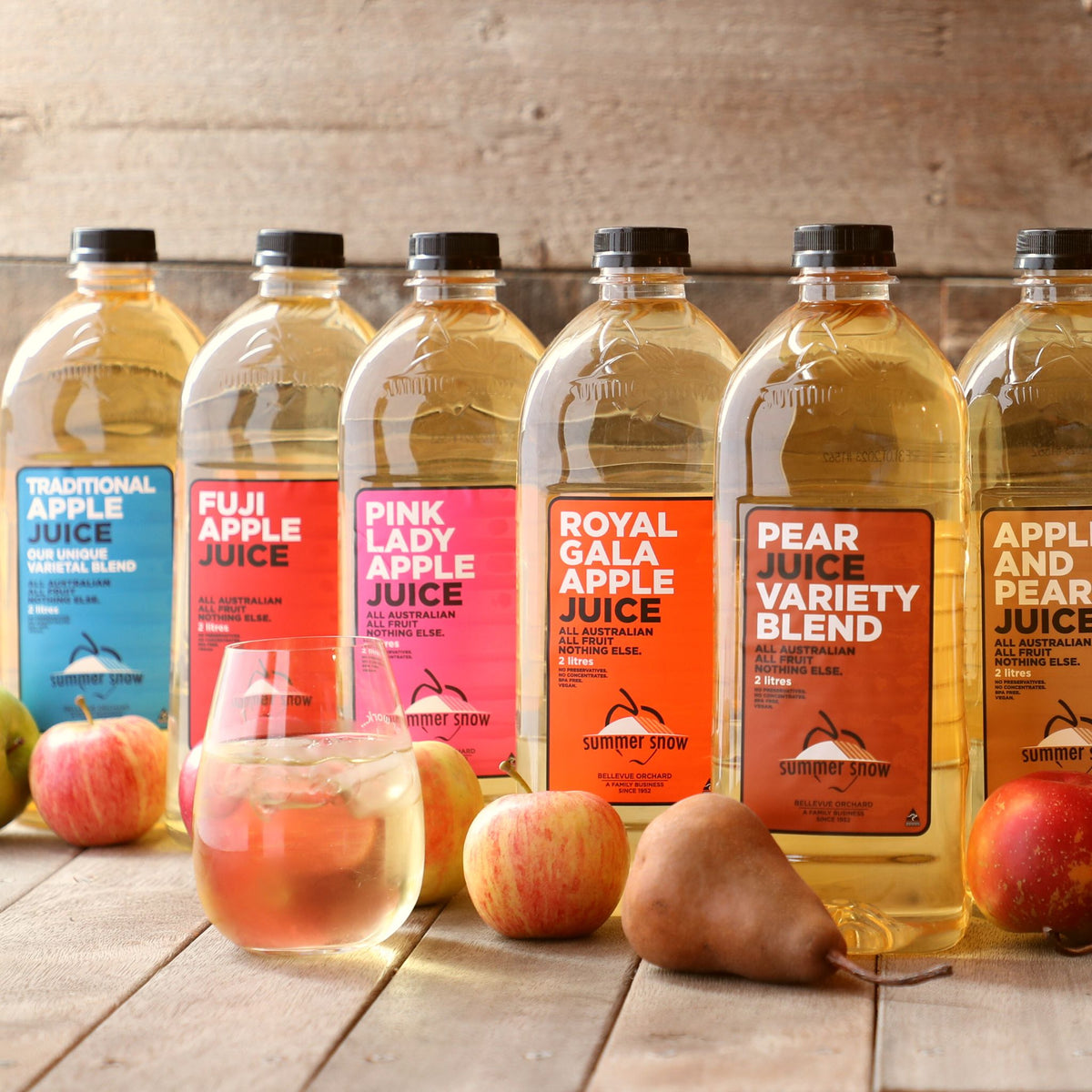 A Family Favourite - Mixed Case Summer Snow Juices Still 2 litres