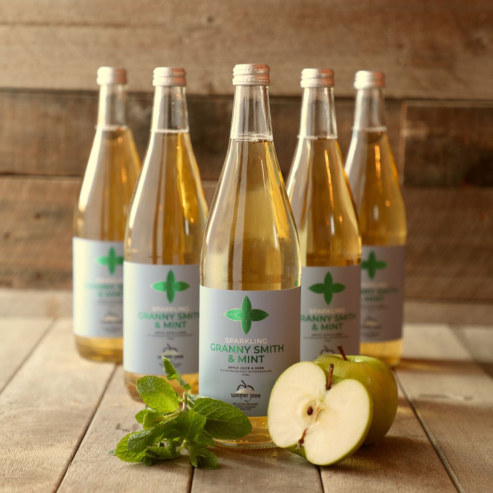 Granny Smith & Mint Sparkling Juice 750ml