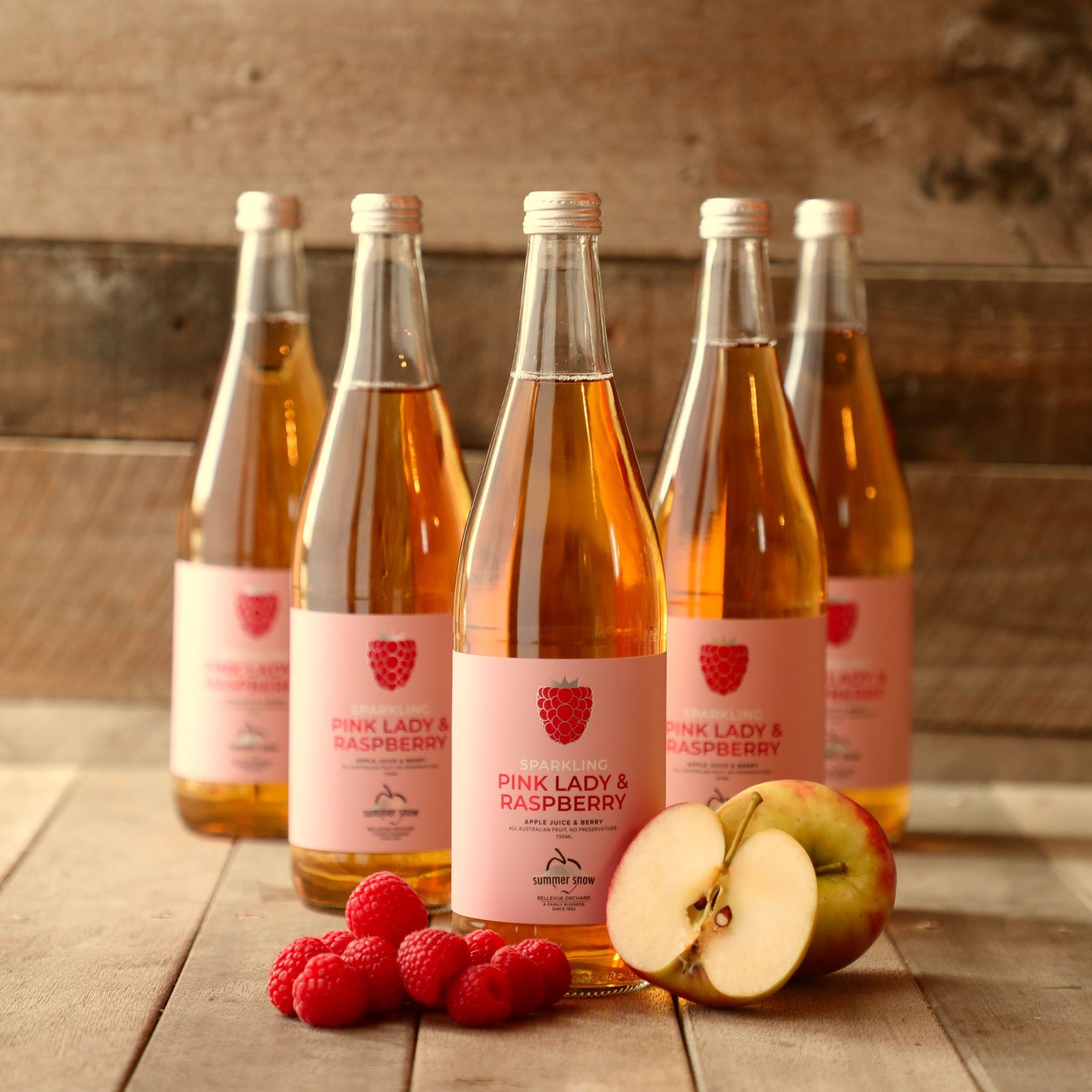 Pink Lady & Raspberry Sparkling Juice 750ml